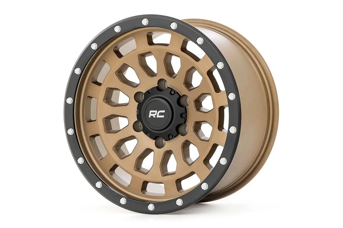87170912  -  Rough Country 87 Series Wheel/Simulated Beadlock/Bronze/Black/17X8.5/6X5.5/+0Mm 1