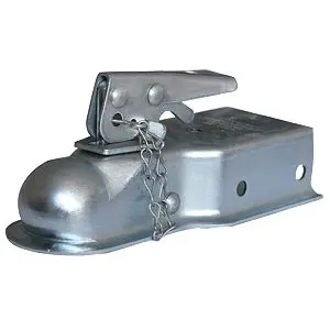 87072  -  Strait 3" Wide Chanl Mnt Bolt-On 2K Lb Gross Wt Cap 1-7/8" Ball Wedge Latch Raw 1