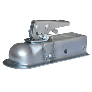 87074  -  Strait 2-1/2" Wide Chan Mnt Bolt-On 3500 Lb Grs Wt Cp 2" Ball Wedge Latch Raw 1