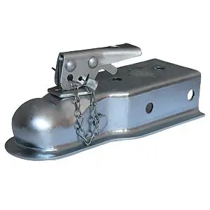 87075  -  Strait 3" Wide Channel Mnt Bolt-On 3500 Lb Gross Wt Cap 2" Ball Wedge Latch Raw 1