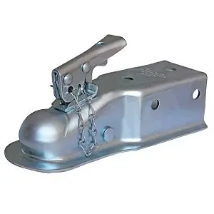 87076  -  Strait 3" Wide Channel Mnt Bolt-On 6K Gross Wt Cap 2" Ball Wedge Latch Raw 1