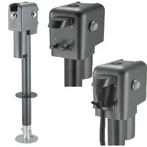 87248  -  Elect 3000 Lb Cap 18" Travel With 6" Drop Down Leg 3 St& Leds W/O Remote Slvr 1