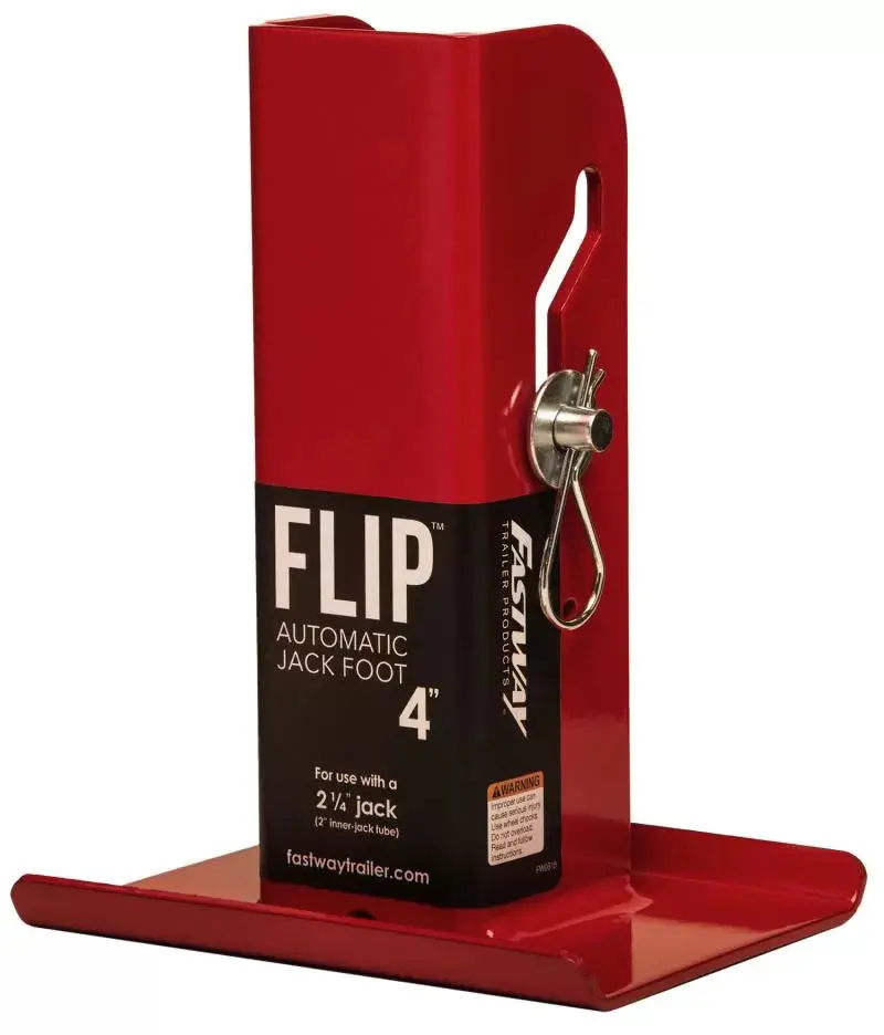 88-00-4500  -  4" Flip Automatic Jack Foot-Fits 225" Outer Dim Jack Shaft, Round Or Square 1