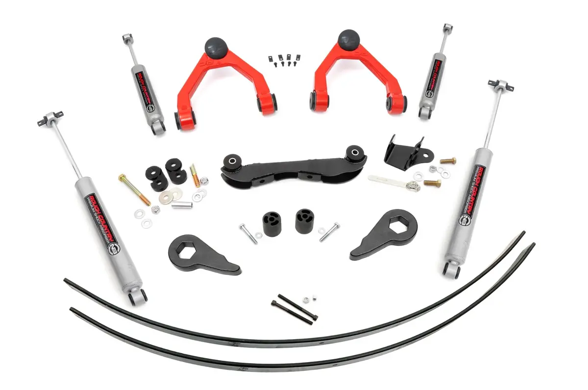 17030Red  -  2-3 Inch Lift Kit - Rear Aal - Chevy C1500/K1500 Truck & Suv 4Wd (1988-1999) 1