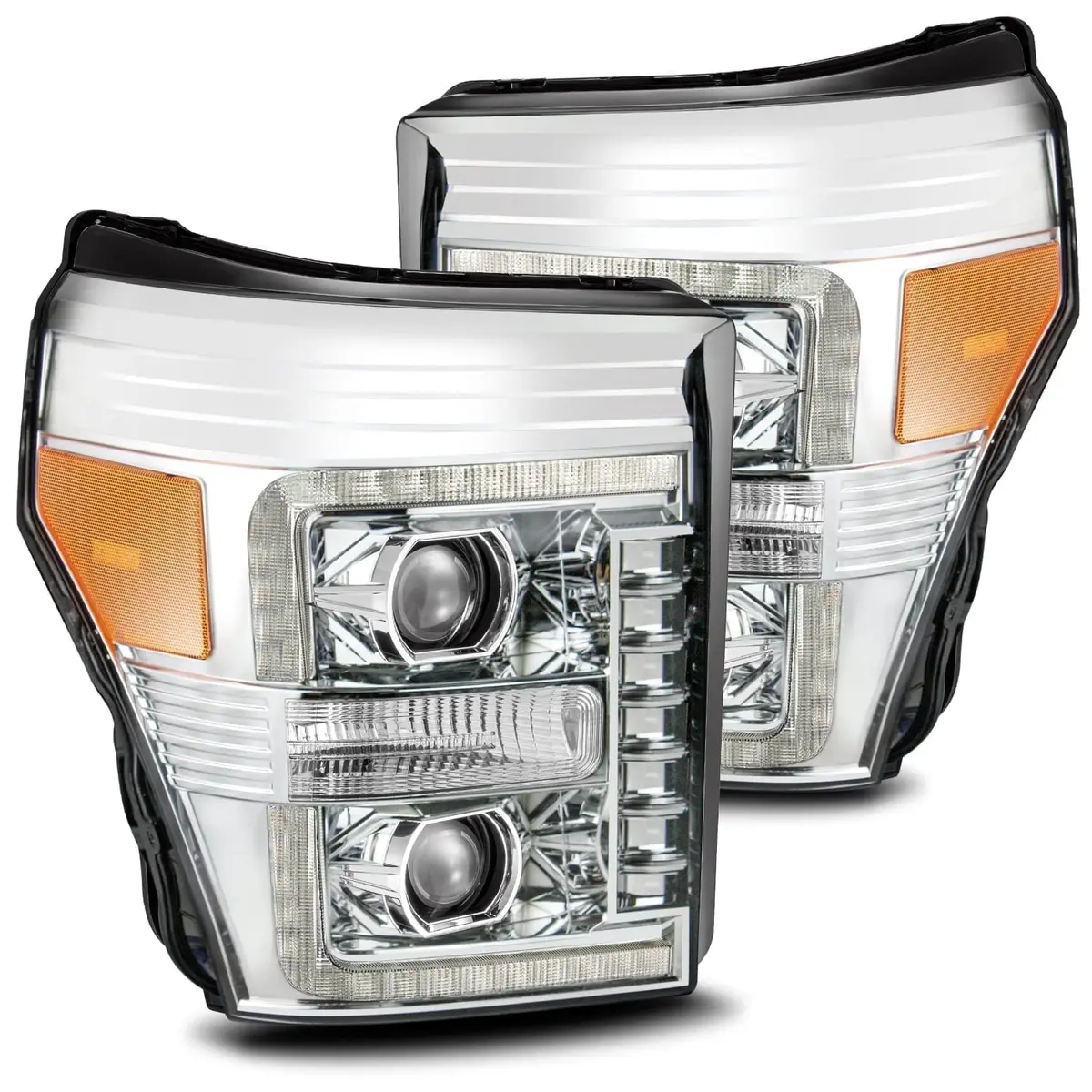 880145  -  Led Projector Headlights In Chrome 1