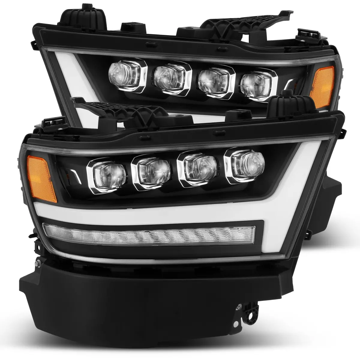 880518  -  Led Projector Headlights Plank Style Design Matte Black 1