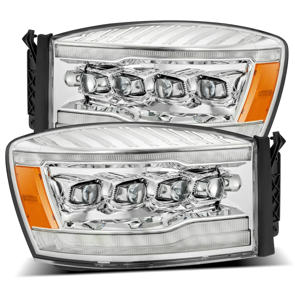 880537  -  Led Projector Headlights In Chrome 1