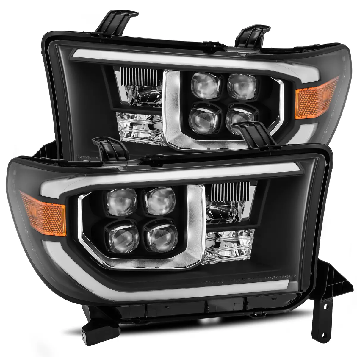 880729  -  Led Projector Headlights Plank Style Design Black 1