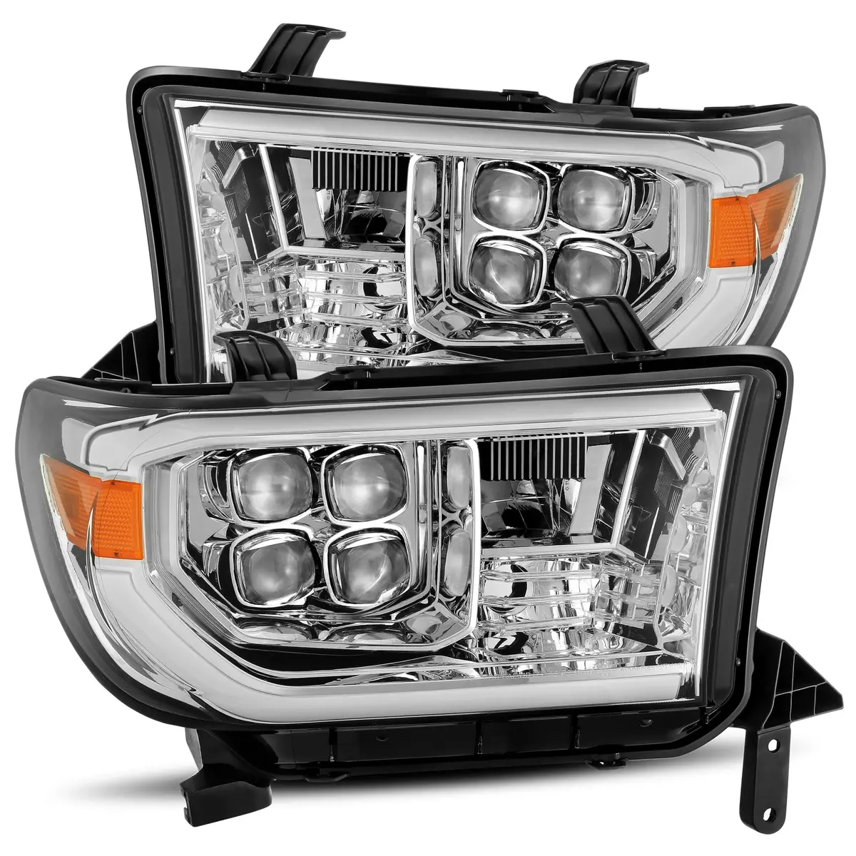 880789  -  Led Projector Headlights Plank Style Design Chrome 1