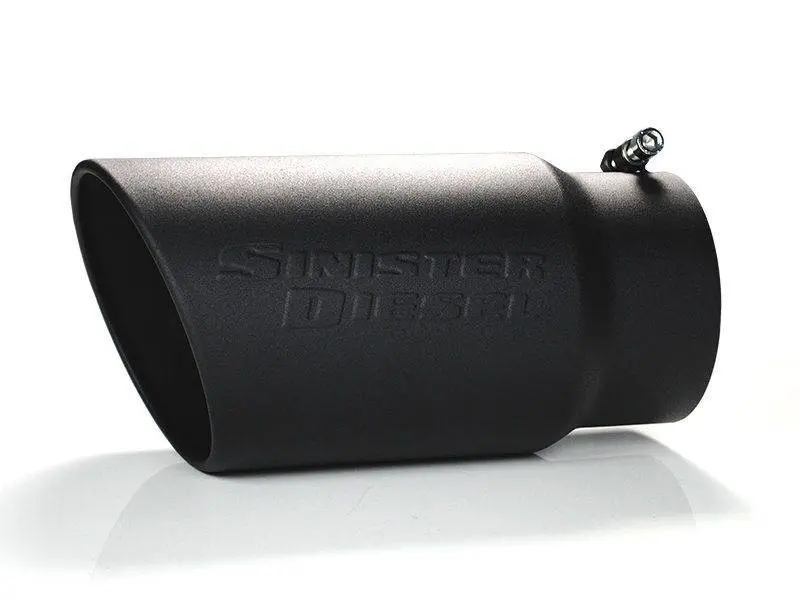 Sinister Diesel Universal Black Ceramic Coated Stainless Steel Exhaust Tip (5In To 6In) 1