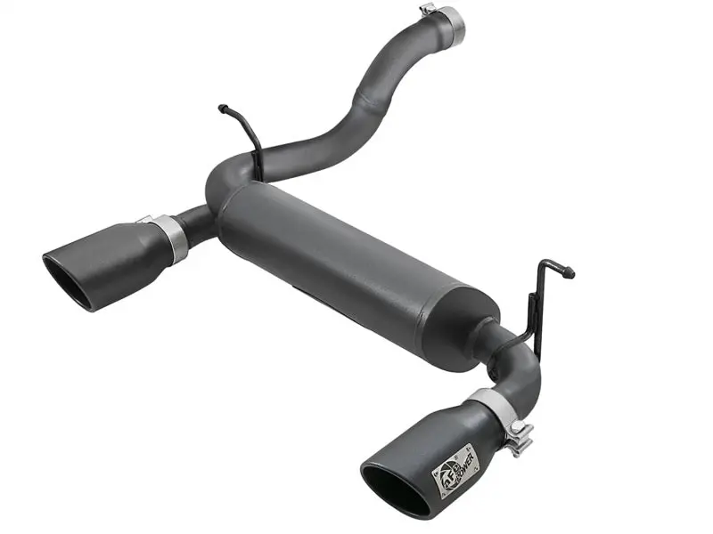 Afe Rebel Series 2.5In 409 Ss Axle-Back Exhaust W/ Black Tips 2018+ Jeep Wrangler (Jl) V6 3.6L 1