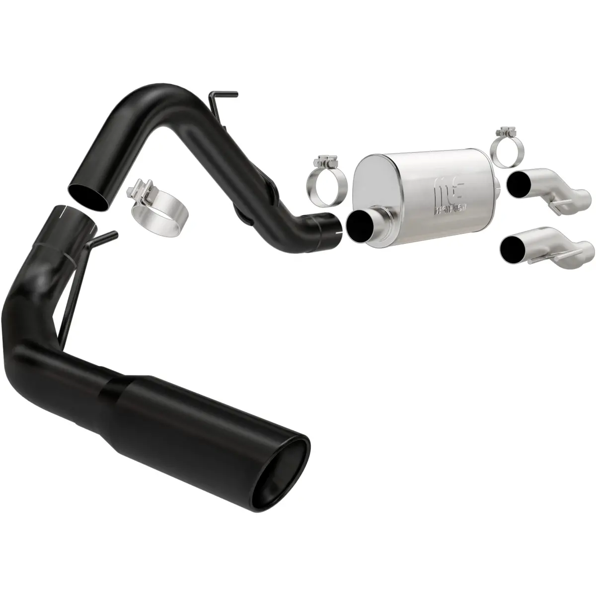 15365  -  Street Series Black Cat-Back System 1