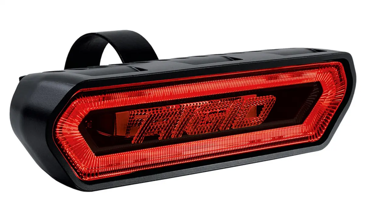 90133  -  Chase, Rear Facing 5 Mode Led Light, Red Halo, Black Housing 1