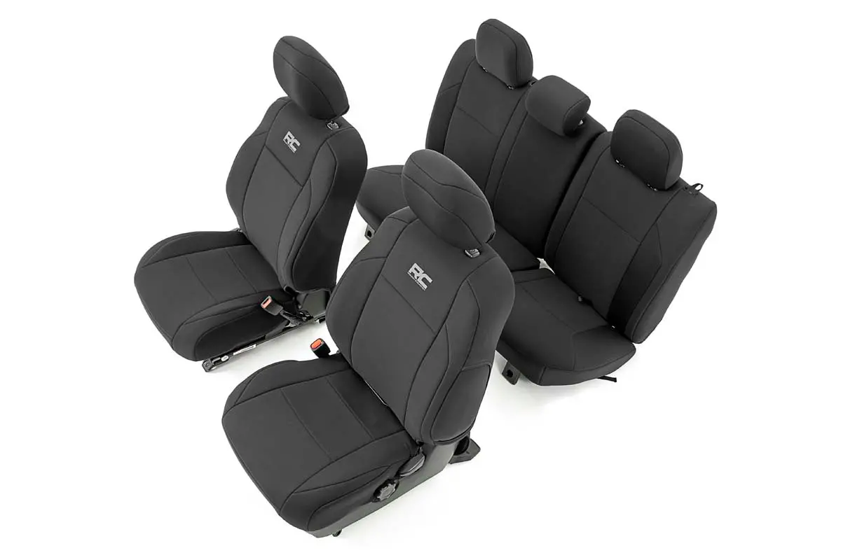 91031  -  Seat Covers - Fr & Rr - Double Cab - Toyota Tacoma 2Wd/4Wd (2016-2023) 1