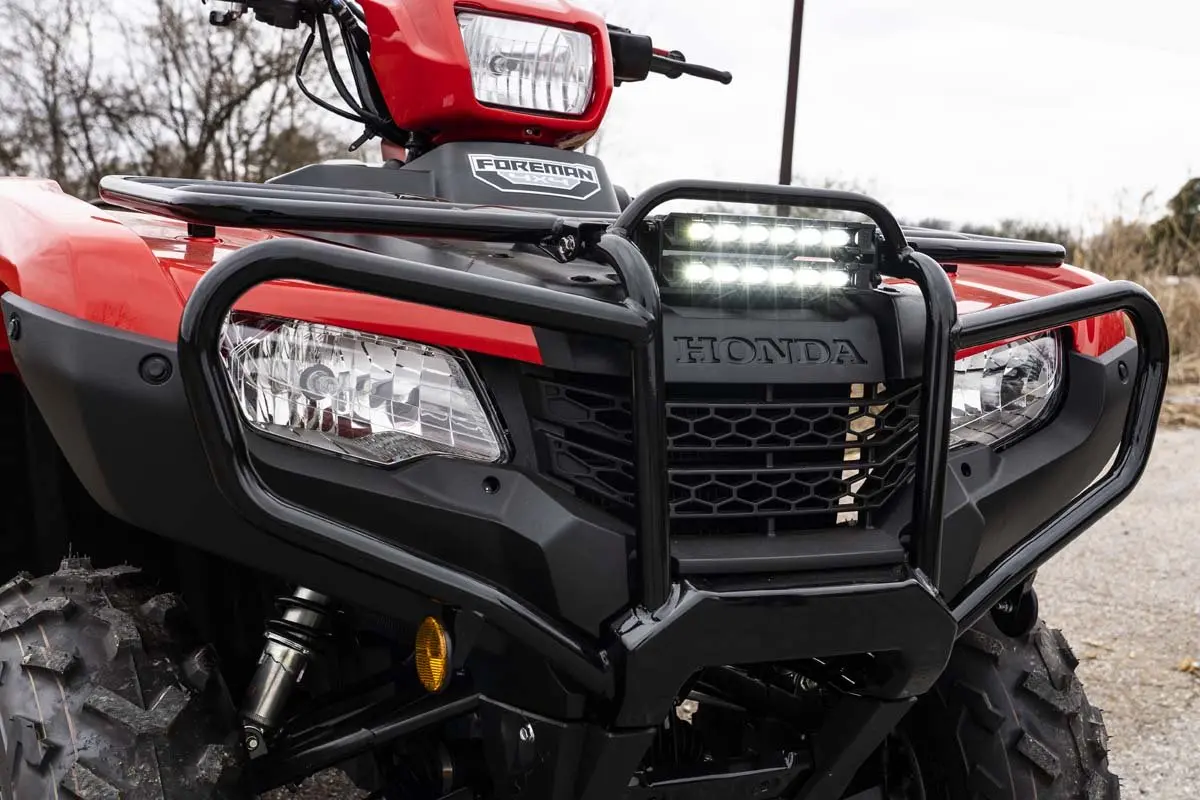 92016  -  Led Light Kit - Bumper Mount - 6" Black Slimline Pair - Honda Foreman 500 1