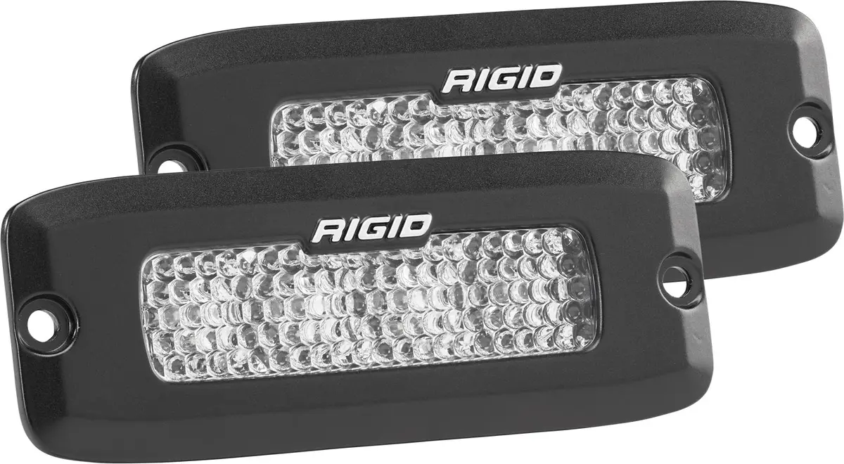 925513  -  Sr-Q Series Pro, Flood Diffused, Flush Mount, Black Housing, Pair 1