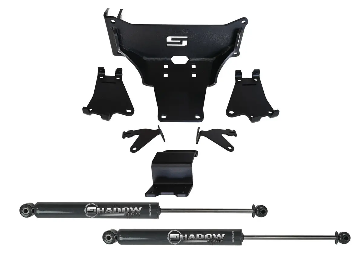 92751 - Dual Steering Stabilizer Kit-W/ Superlift Shocks-23 F-250/350-No Lift Req 2