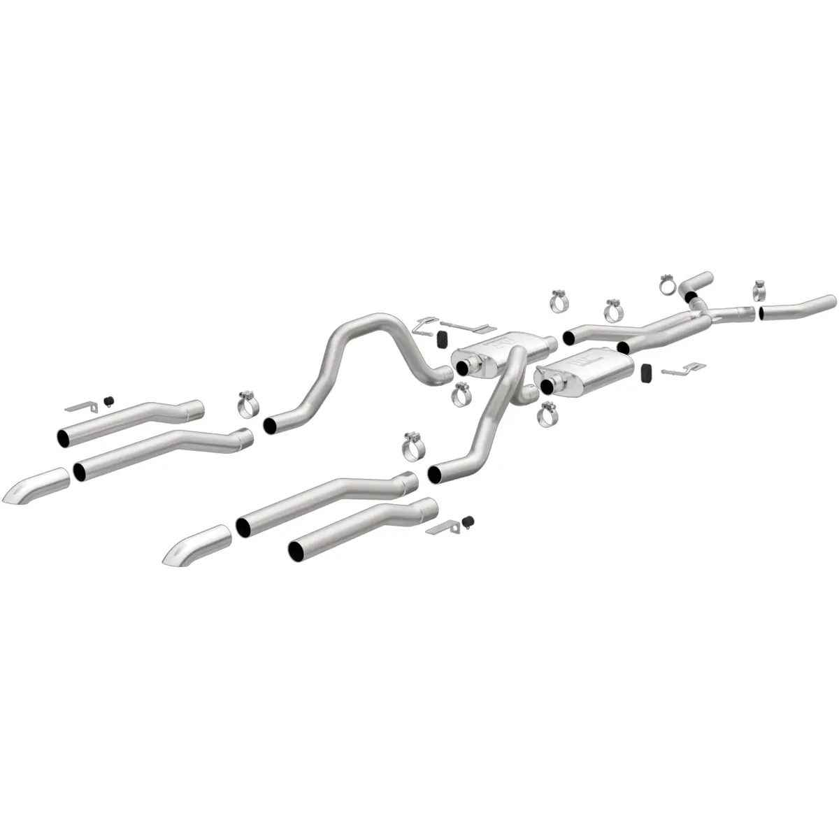 Street Series Stainless Crossmember-Back System 1