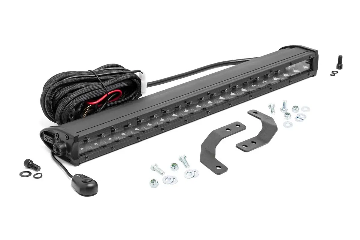 93016 - Led Light Kit - Under Bed Mount - 20" Black Single Row - Polaris Ranger Xp 1000 2