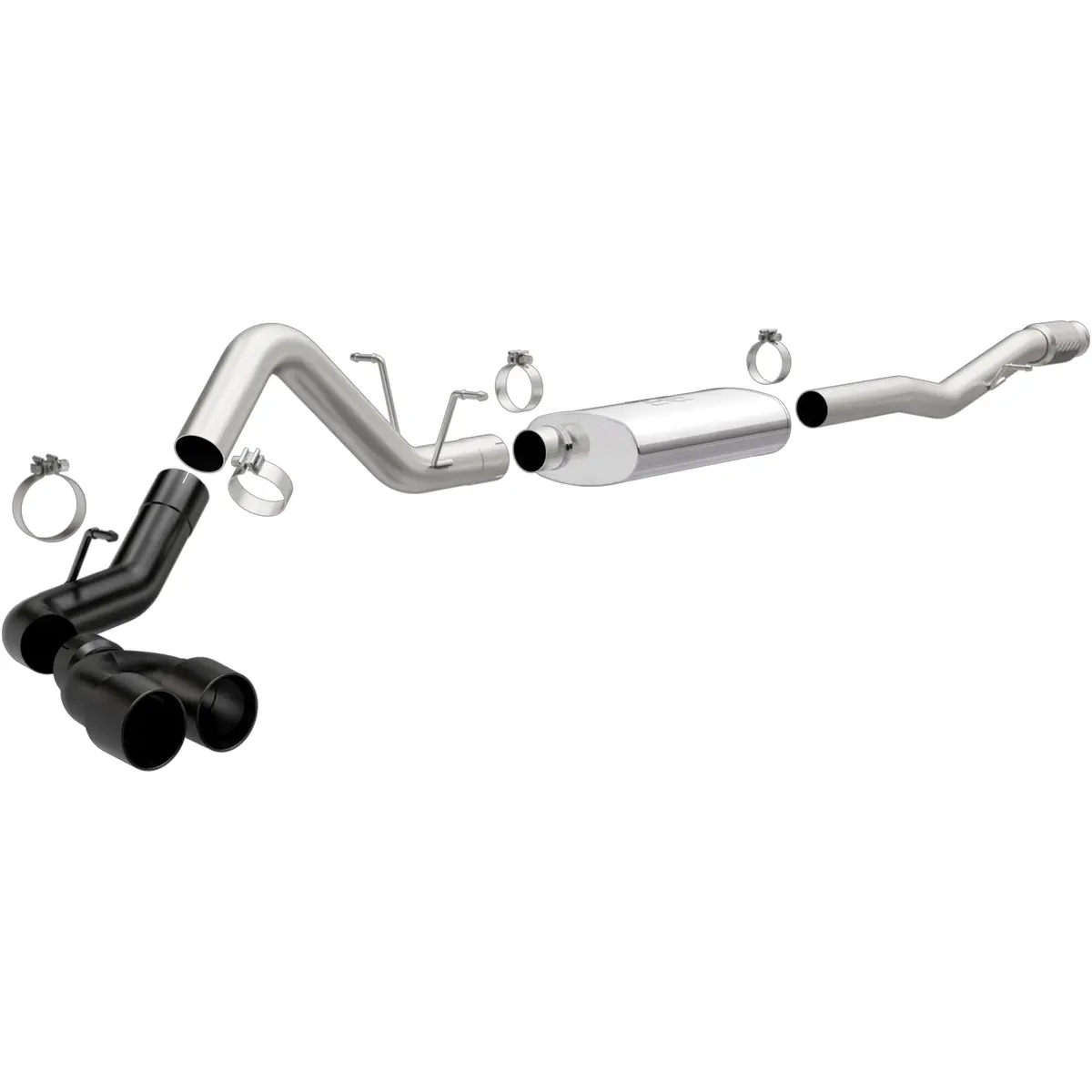 Street Series Black Cat-Back System 1