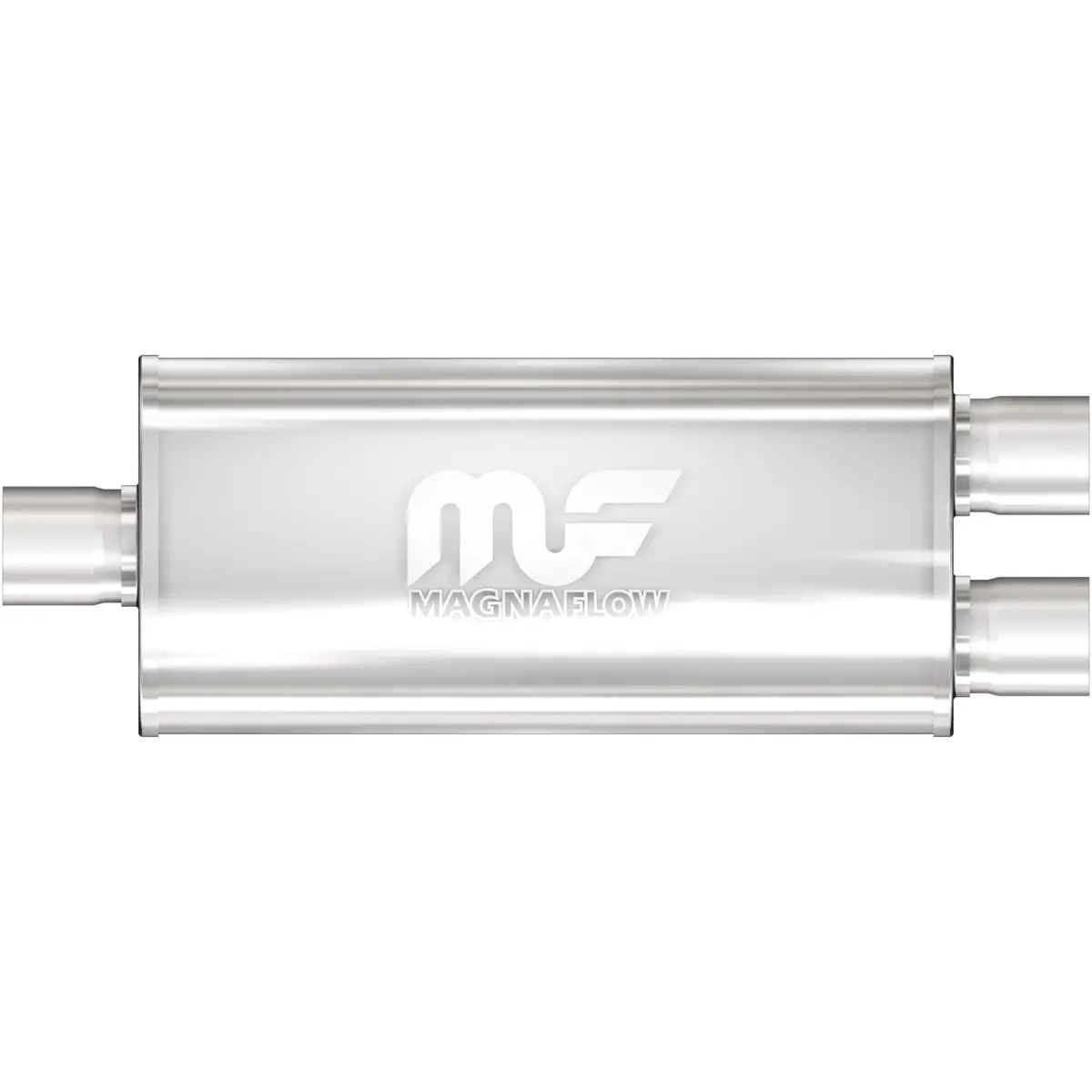 12158  -  Straight-Through Performance Muffler; 2.5In. Center/Dual;  5X14x8 Body 1