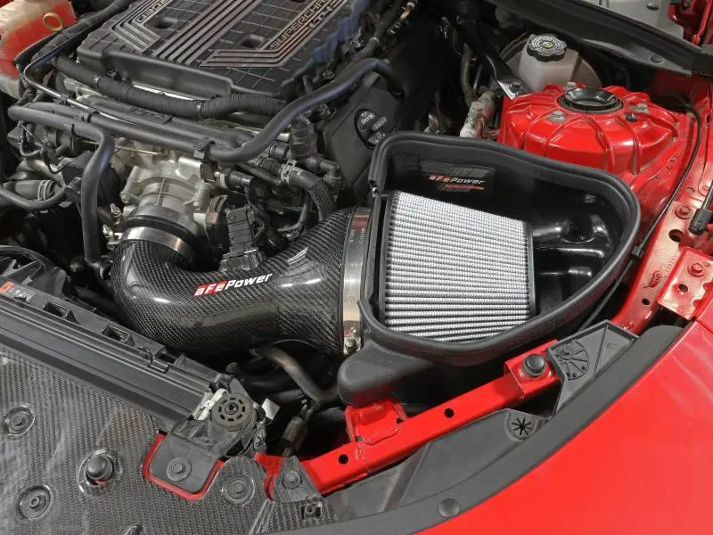 Afe 17-12 Chevrolet Camaro Zl1 (6.2L-V8) Track Series Carbon Fiber Cai System W/ Pro-Dry S Filters 2