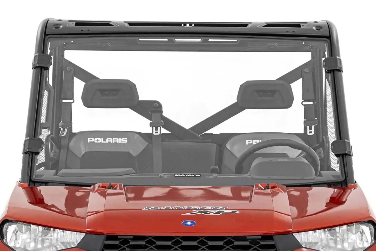 98132010  -  Full Windshield - Scratch Resistant - Polaris Ranger 1000/Ranger Xp 900/1000 1