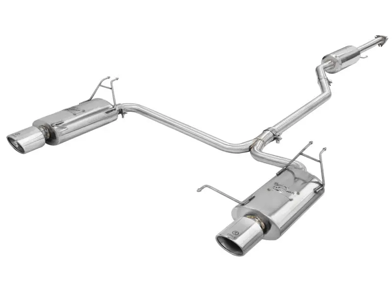 Afe Takeda Exhaust 2.25In To 2In Dia 304Ss Cat-Back W/Polished Tips 08-12 Honda Accord Coupe V6 3.5L 1