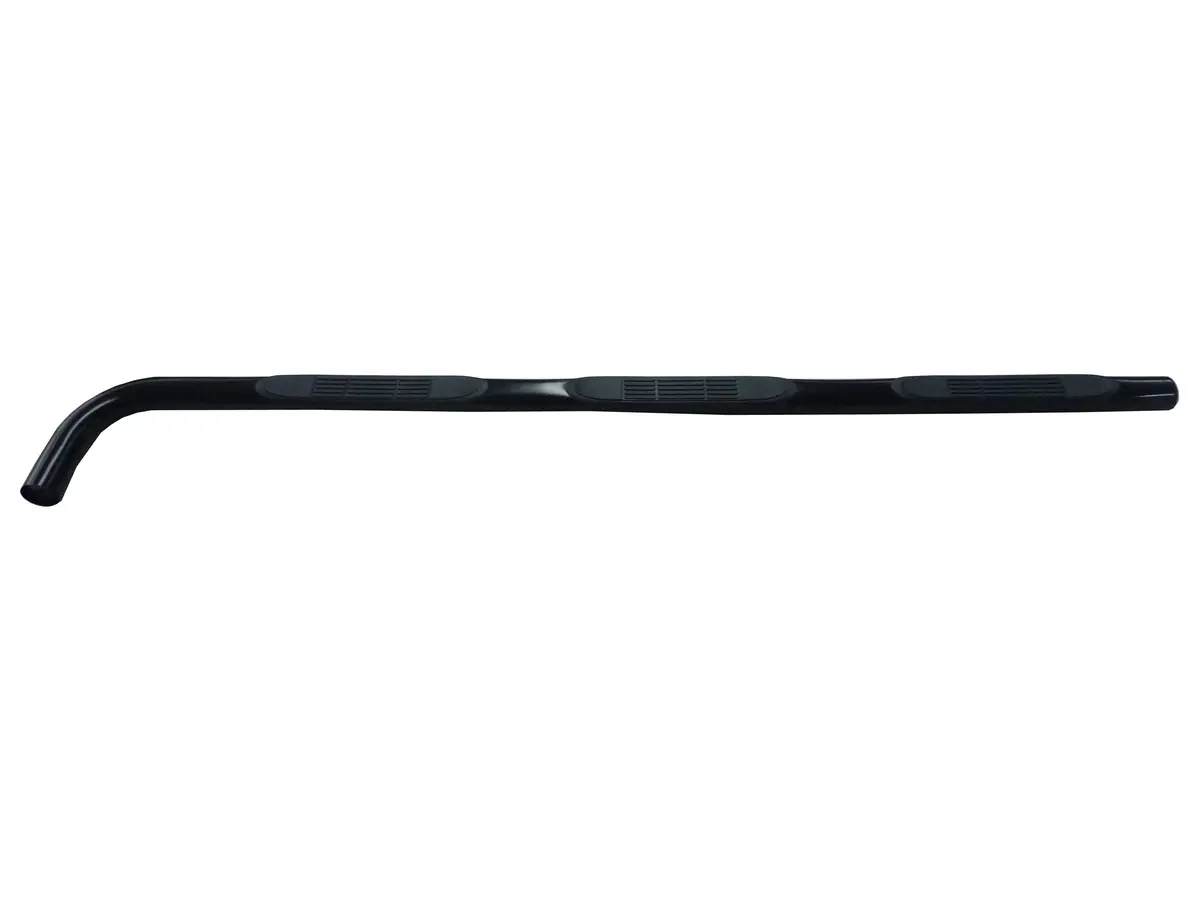 A9002ti  -  W/Step Pads W/Bed Step 4 In Round Bent Textured Black Steel Rocker Panel Mount 1