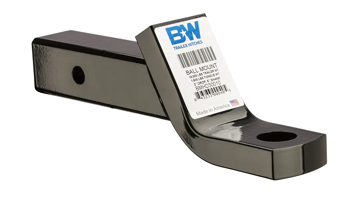 Bmhd30010  -  Heavy Duty Ball Mount, 2" Drop, 2X6" Shank 1