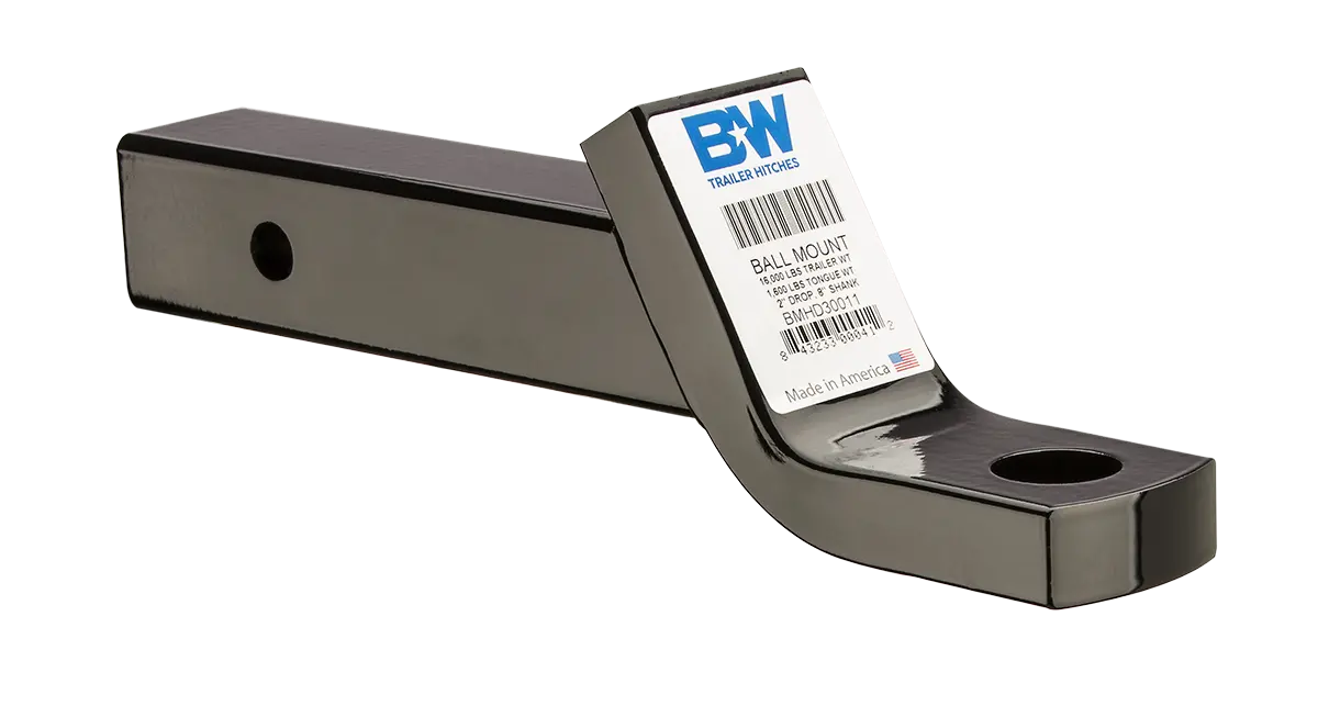 Bmhd30011  -  Heavy Duty Ball Mount, 2" Drop, 2X8" Shank 1