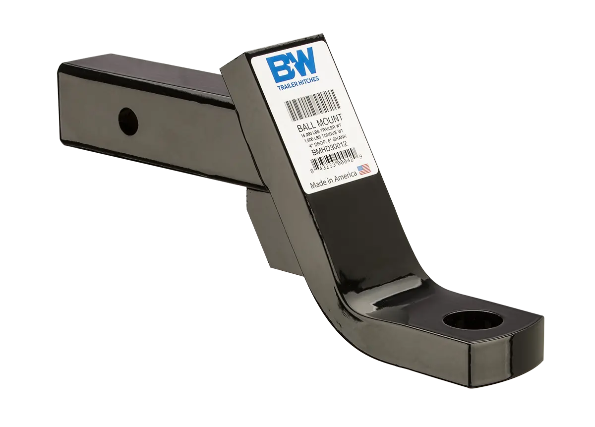 Bmhd30012  -  Heavy Duty Ball Mount, 4" Drop, 2X6" Shank 1