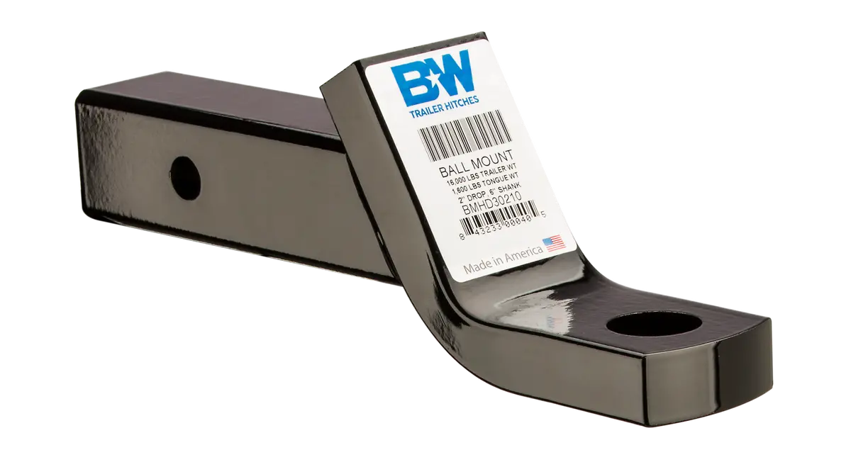 Bmhd30210  -  Heavy Duty Ball Mount, 2" Drop, 2-1/2X6" Shank 1