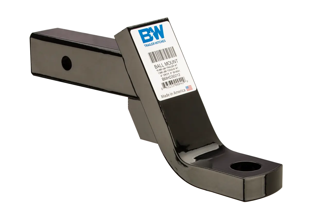 Bmhd30212  -  Heavy Duty Ball Mount, 4" Drop, 2-1/2X6" Shank 1