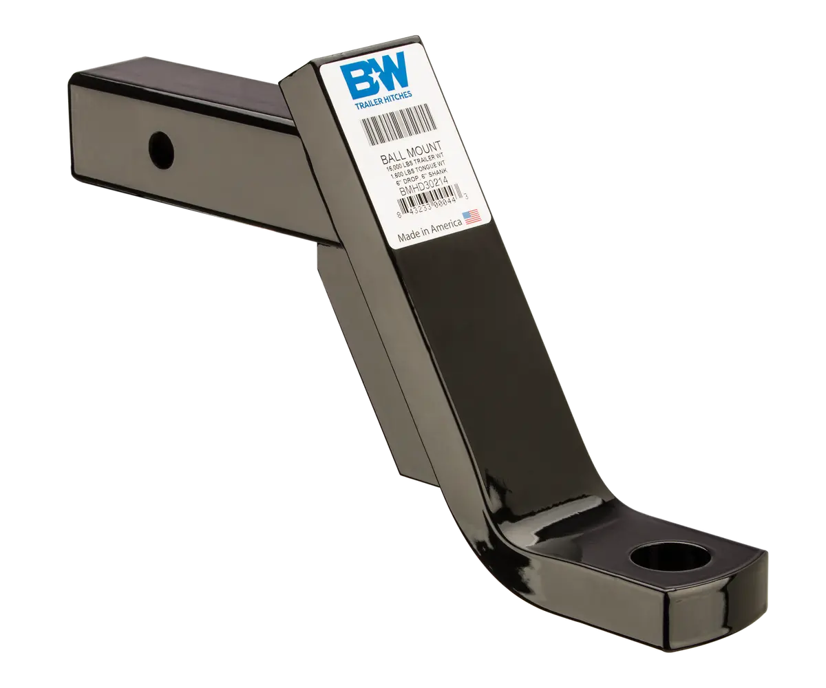 Bmhd30214  -  Heavy Duty Ball Mount, 6" Drop, 2-1/2X6" Shank 1