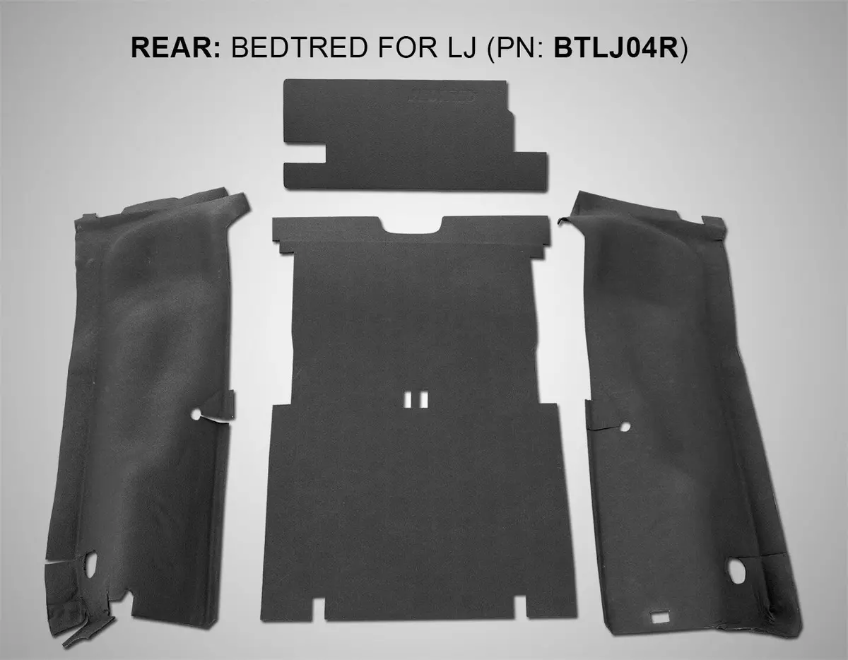 Btlj04r  -  Jeep Bedtred 03-06 Jeep Lj Unltd Rear 4Pc Cargo Kit (Inc Tlgte & Tub Liner) 1