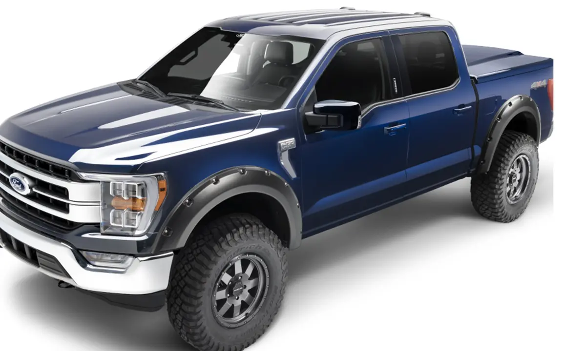 20963-02  -  Pocket/Rivet Style Fender Flares Black Smooth Finish 4-Piece Set 1