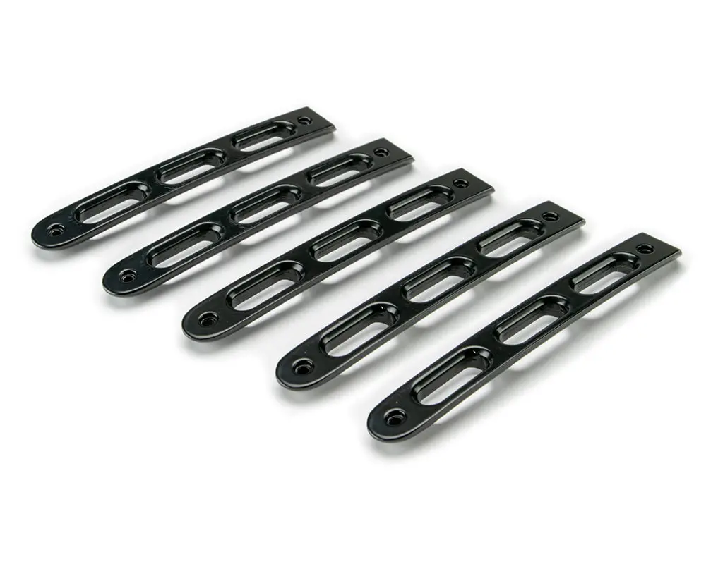 D-Jp-190026-Bk-5  -  07-18 Jeep Jk 4-Door Black Slot Style Door Handle Insert; 5-Pieces 1