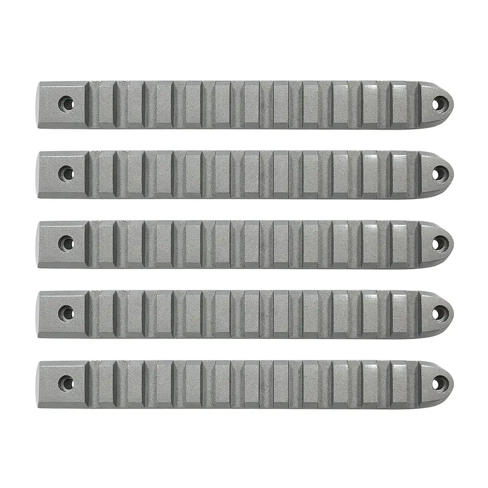 D-Jp-190028-Al-5  -  07-18 Jeep Jk 4-Door Silver Rail Door Handle Insert; 5-Pieces 1