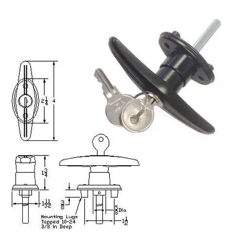 T Handle For Single Doors 1