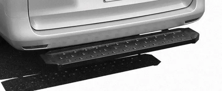 Fbv03b  -  Mounts Under Rear Bumper Solid Surface W/Non-Slip Tread 60X6.5 Black Mild Steel 1