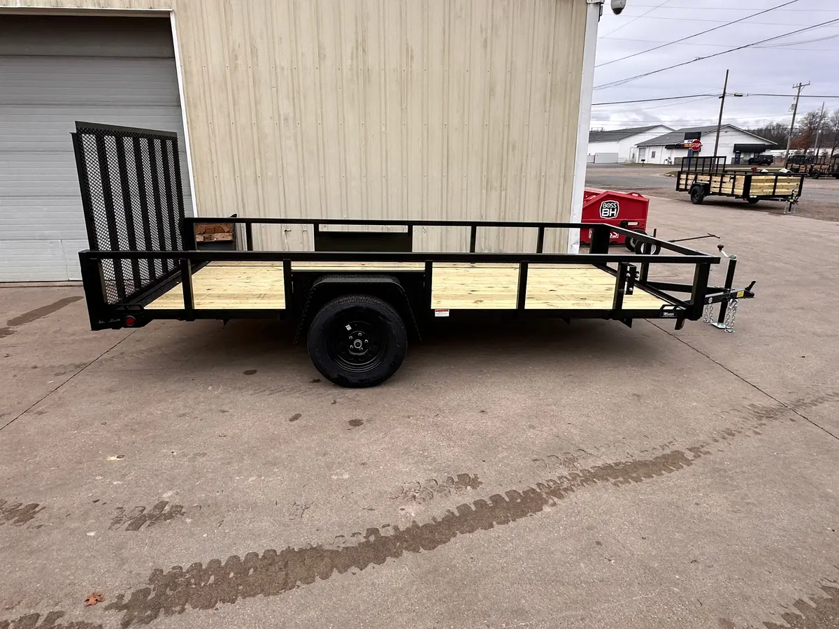 6X14 Utility Trailer With Angle Iron Sides - Quality Steel And Aluminum  - Model 7414An3.5Ksa 1