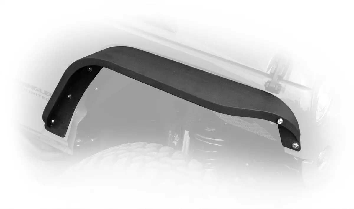 07-18 Jeep Jk Fender Flares; Slim; Front & Rear 1