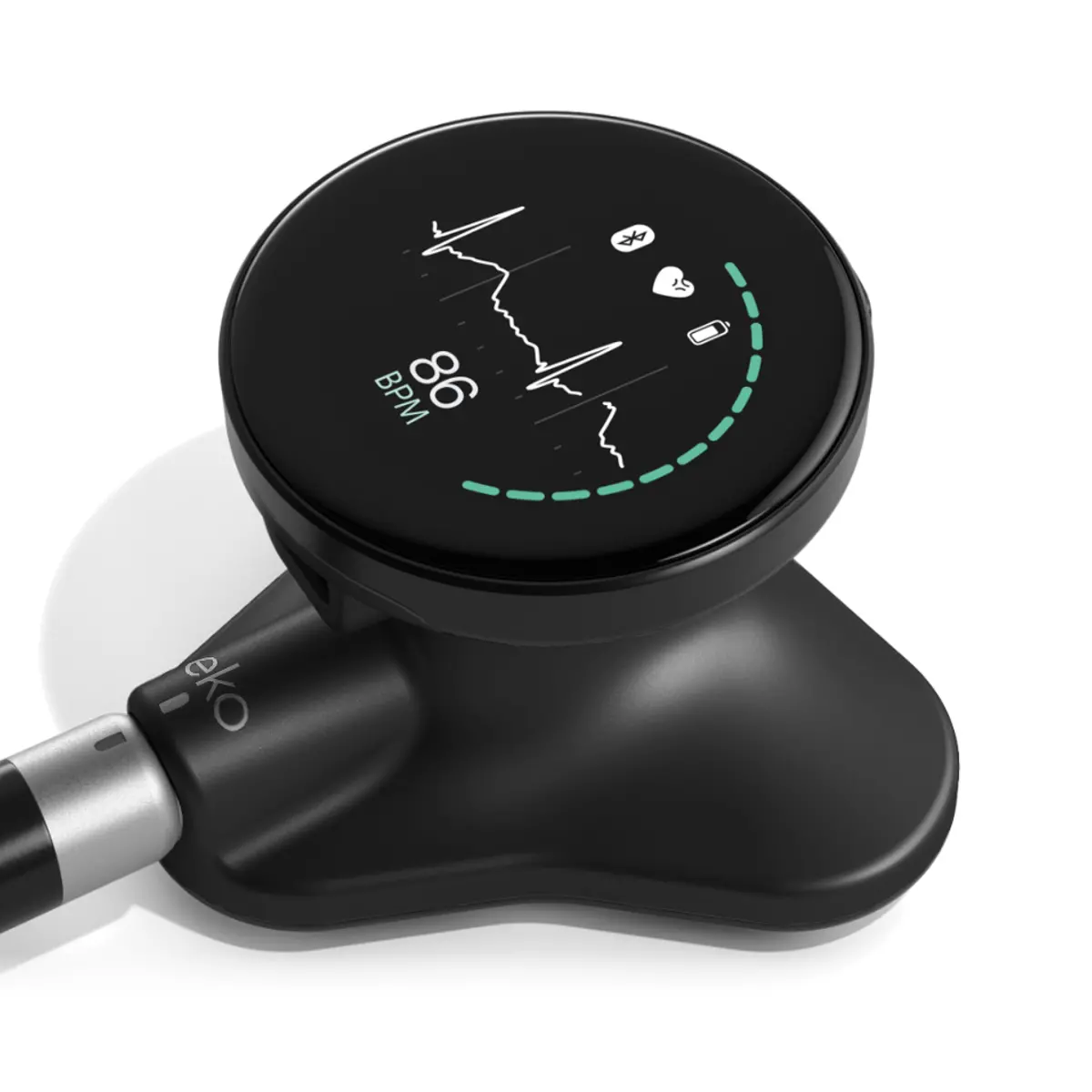 Eko Core 500™ Digital Stethoscope - Black/Silver (Test Product) 1