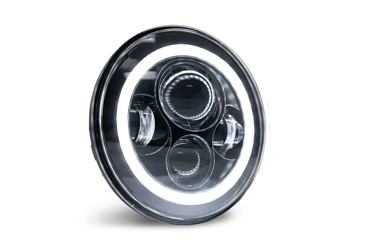 07-18 Jeep Jk Projector Headlights; Halo 1