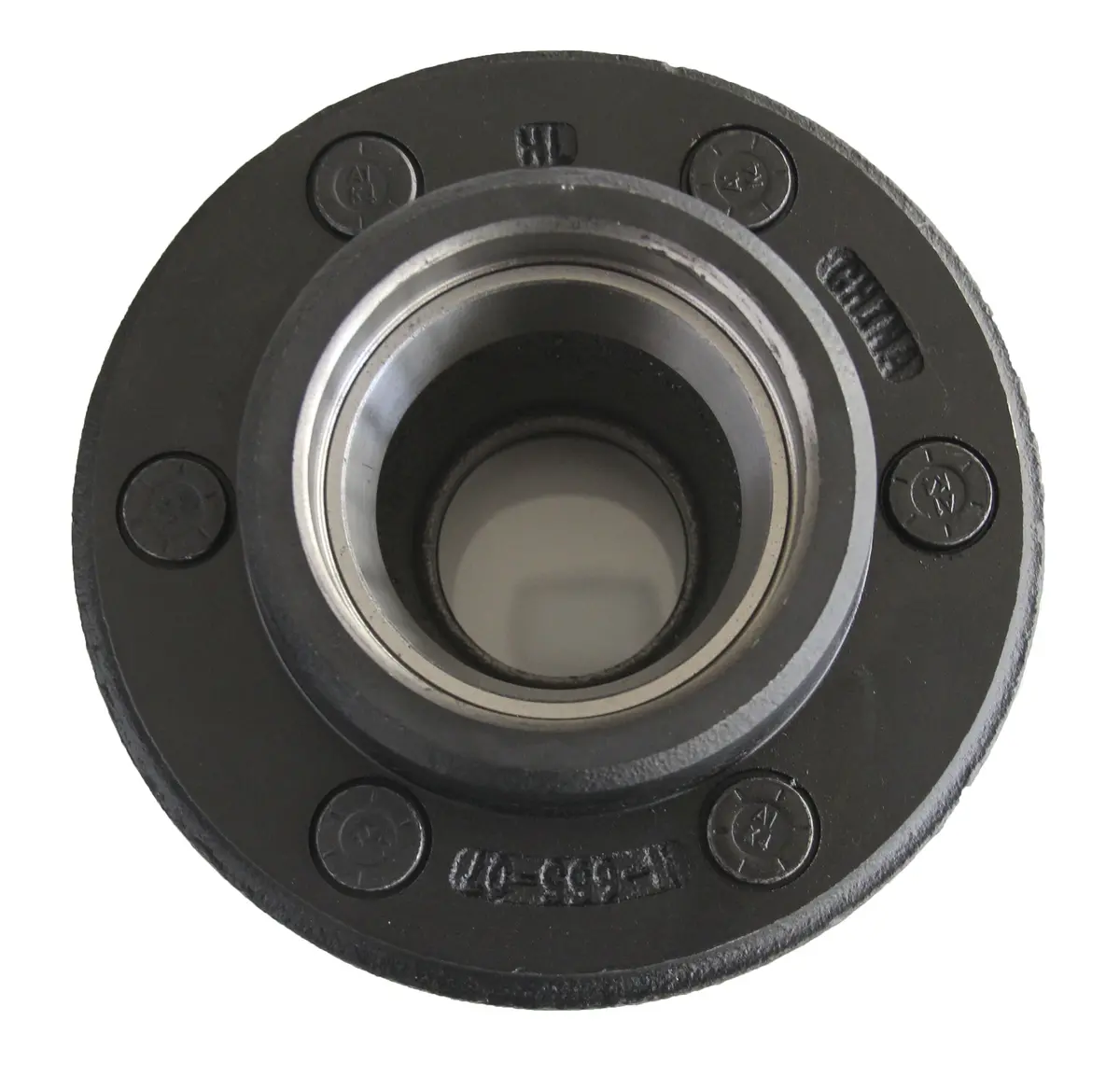 33088  -  Idler Hub 6000 Lb Capacity 6 X 5-1/2" Bolt Pattern Black 1/2-20 Push-In Studs 1