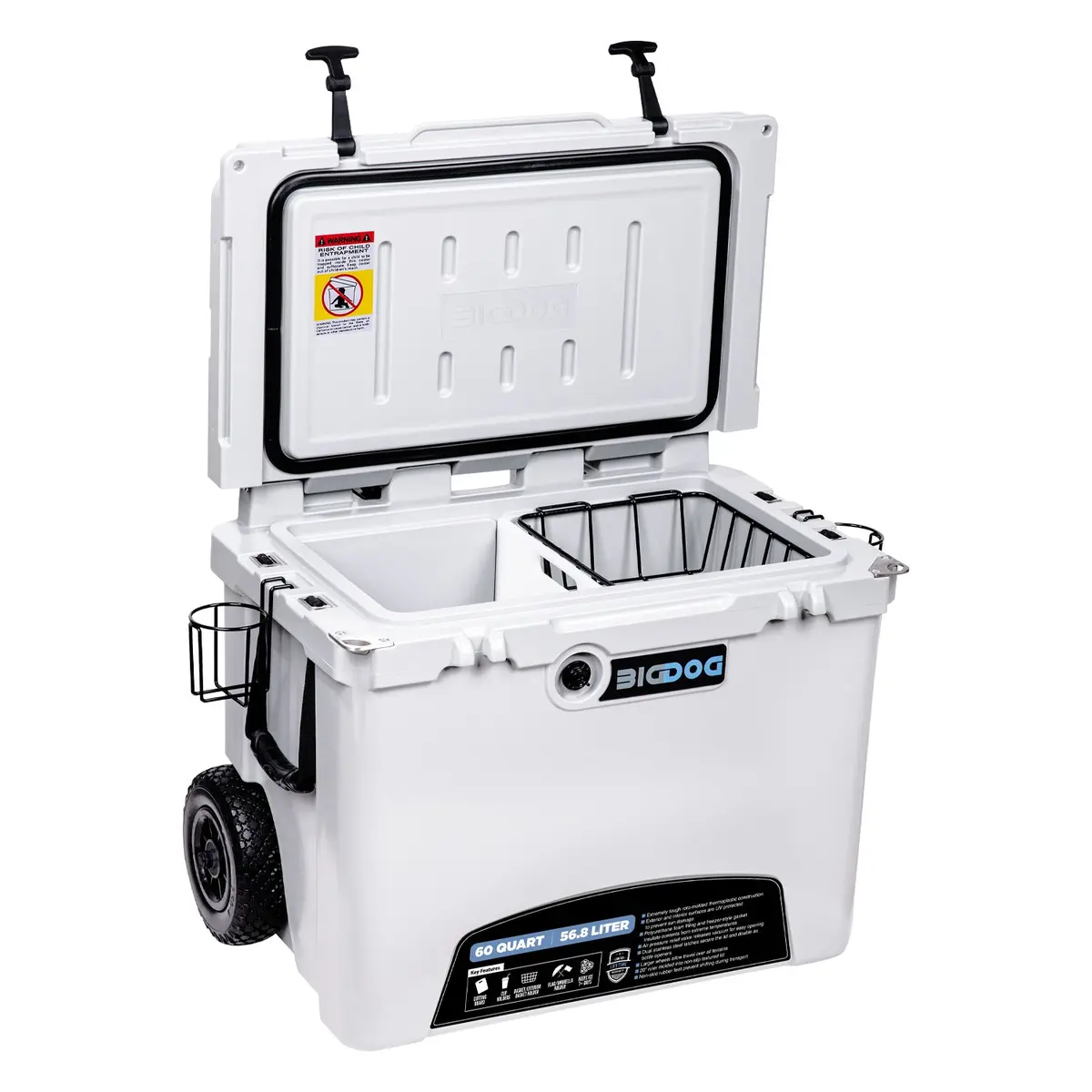 Bdcr60  -  60 Quart/ 80 Can Capacity/ 29-1/8 In Width X 22 In Height X 18-3/8 In Depth 1