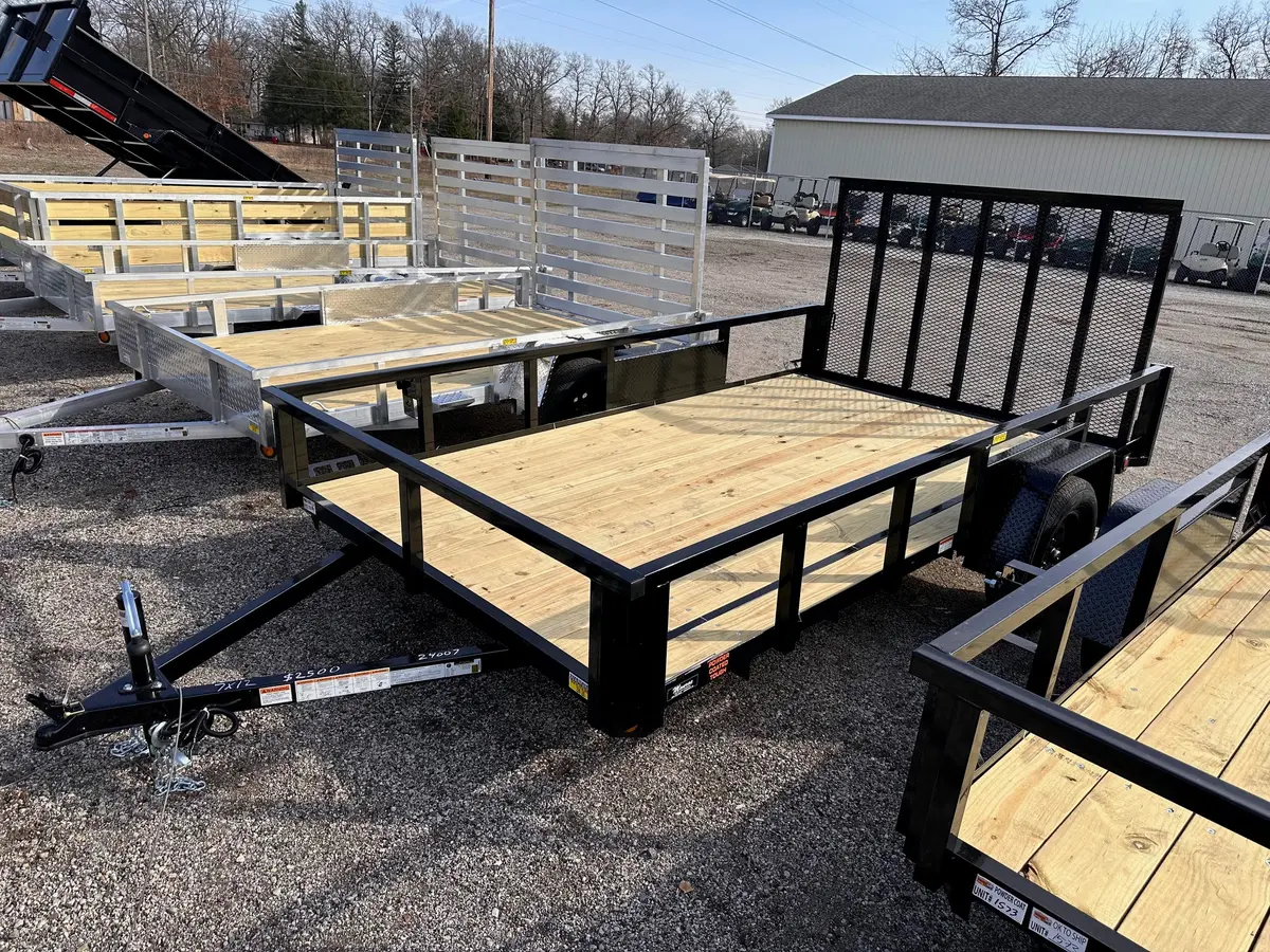 7X12 Utility Trailer With Angle Iron Sides - Quality Steel And Aluminum  - Model 8212Ansa3.5K 1