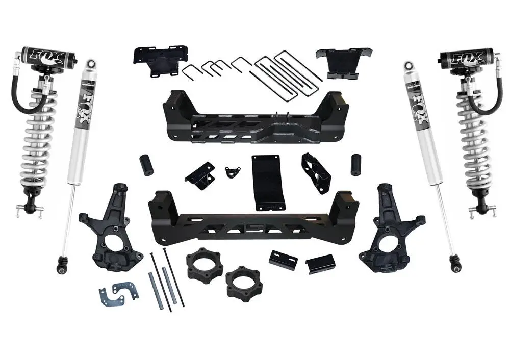 K160fx - 6.5" Lift Kit W/ Foxcoilovers&Rrshks - 14-16Silv/Sierra1500 4Wdw/Cststlcntrlarms 2