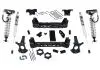 K160fx  -  6.5" Lift Kit W/ Foxcoilovers&Rrshks - 14-16Silv/Sierra1500 4Wdw/Cststlcntrlarms 1